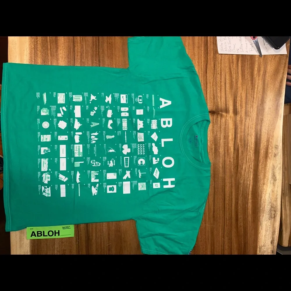 100% AUTHENTIC LIMITED EDITION VIRGIL ABLOH x CHAMPION x ICA – "COLLECTION TEE" - Picture 7 of 8